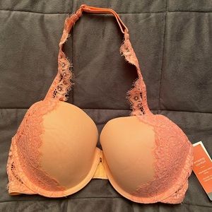 Women’s lightly lined adjustable halter strap bra